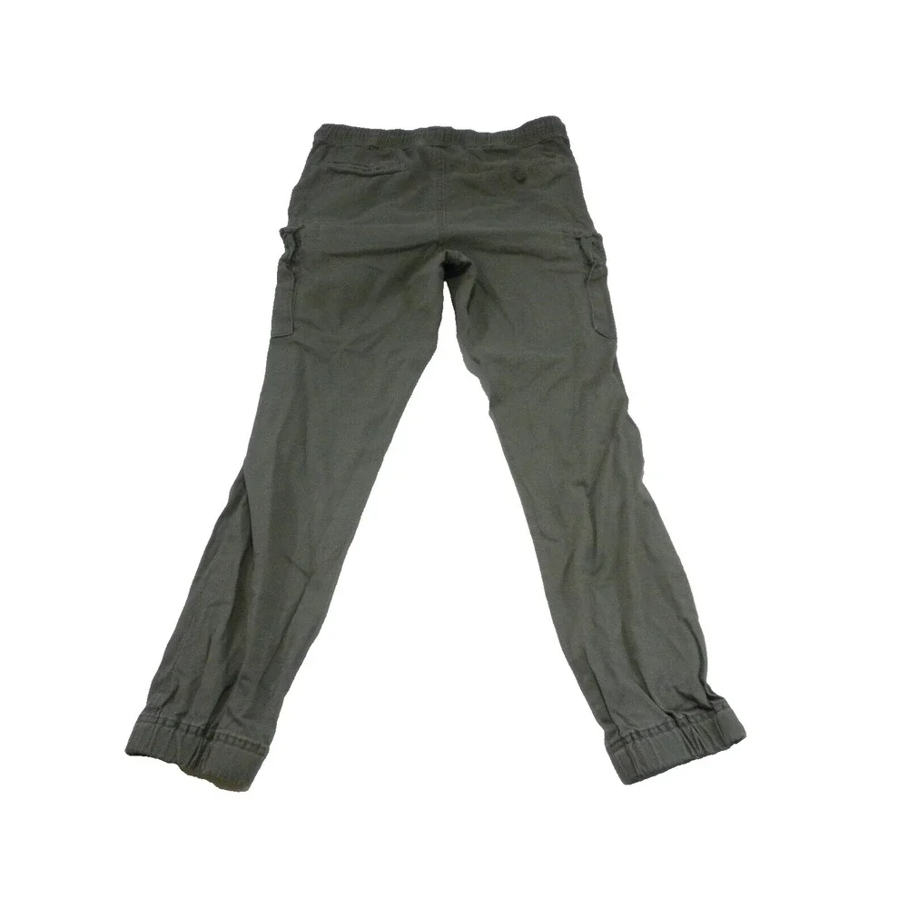 Aeropostale Joggers Mens S Green Cargo Twill‎ Stretch Tapered Elastic Cuff